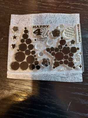 CTMH Close To My Heart C1471 Happy Clusters My Acrylix Stamp Set