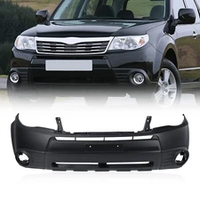 Black Front Bumper Cover For 2009-2013 Subaru Forester 57704SC000
