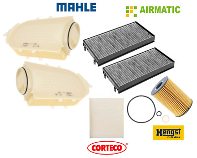 For BMW X5 X6 xDrive50i OEM Air Filter Oil Filter AC Cabin Filter Charcoal Kit