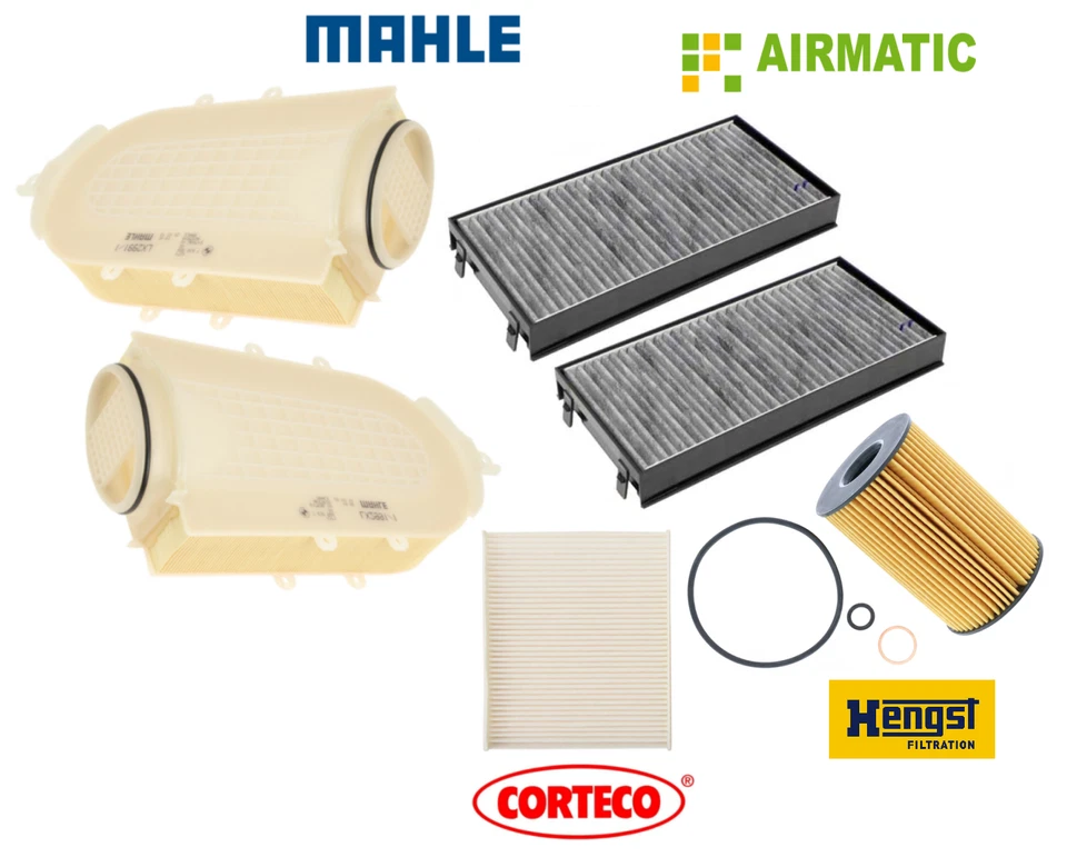 Kit de carbón filtro de aire de filtro de aceite de cabina de CA filtro de carbón para BMW X5 X6 xDrive50i OEM Foto 2 de 3