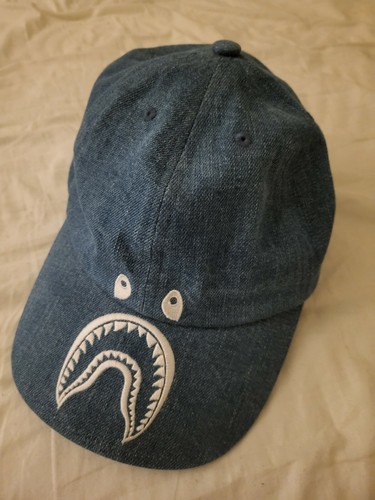 Bape Shark Denim Panel Cap Light Indigo 