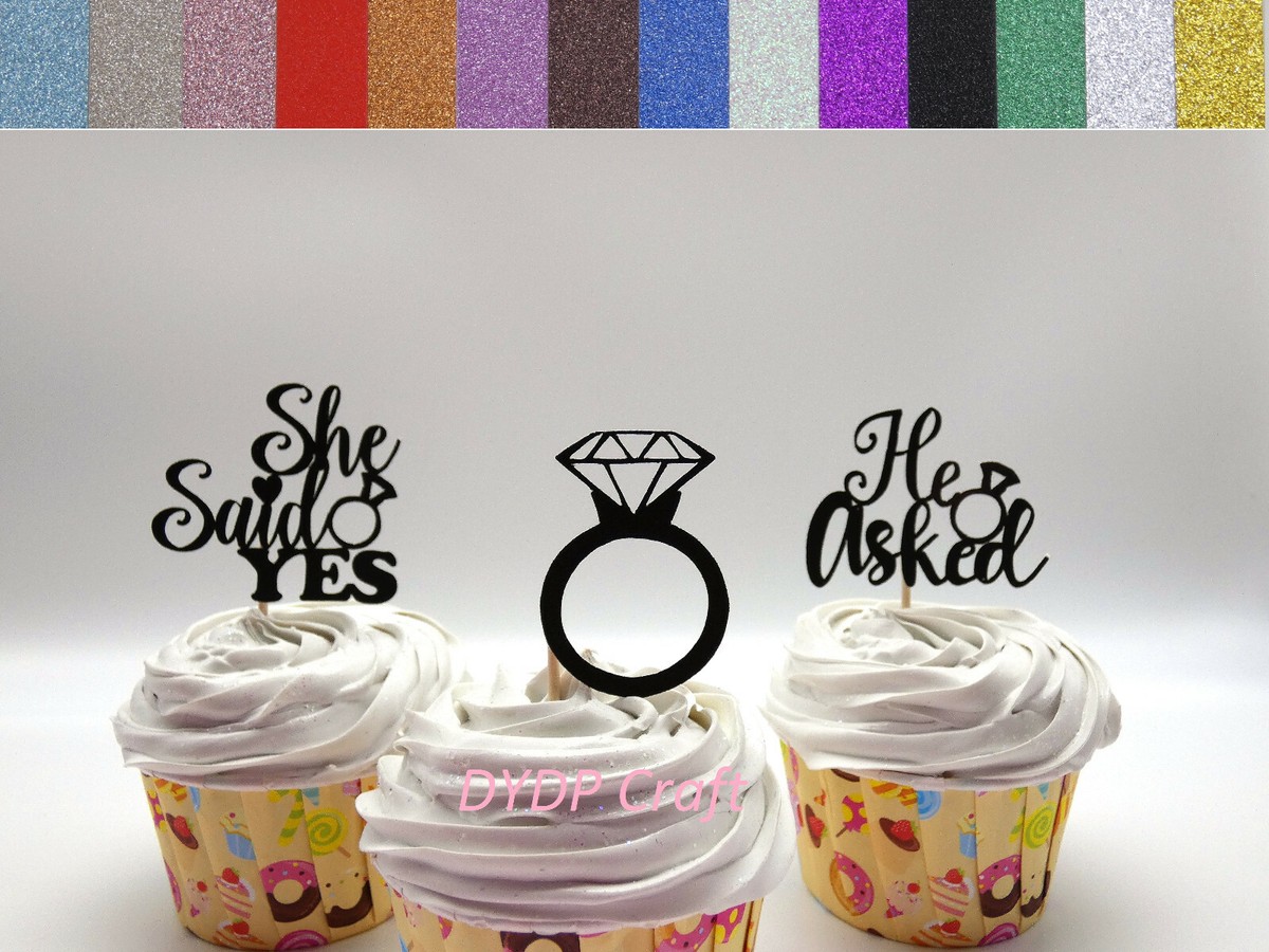 Engagement Party Cupcake Toppers
