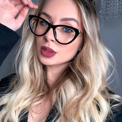 Hochwertige Retro Vintage Katzenbrille Anti Blaulicht Blockierende Brille