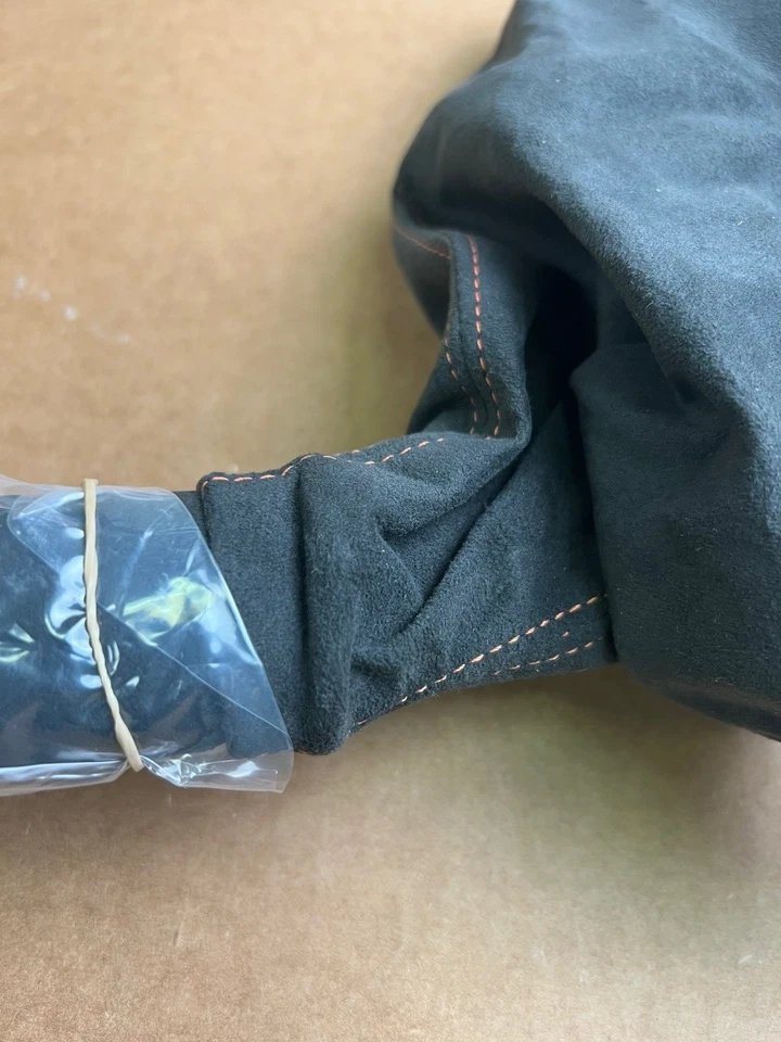 Corvette C6 2005-2013 genuino GM gamuza arranque freno estacionamiento palanca costuras rojas Foto 3 de 4