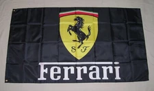 FERRARI 3'X5' FLAG BANNER MAN CAVE SHOP GARAGE WALL FAST SHIPPING