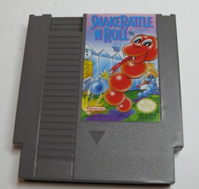 Snake Rattle 'n' Roll Nintendo NES 1991 W/ Box no Manual Authentic WORKING