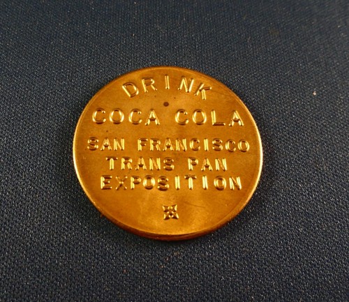 BU Token: Drink Coca Cola San Francisco Trans Pan Exposition - 5 cent - Afbeelding 1 van 4