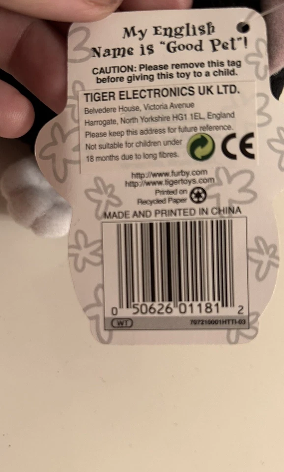 Furby Buddies ‘Good Pet’ & ‘Done Sleep’ Plush Toy 4” New Tags Tiger 1999 Duo 2 X - Image 3 of 4