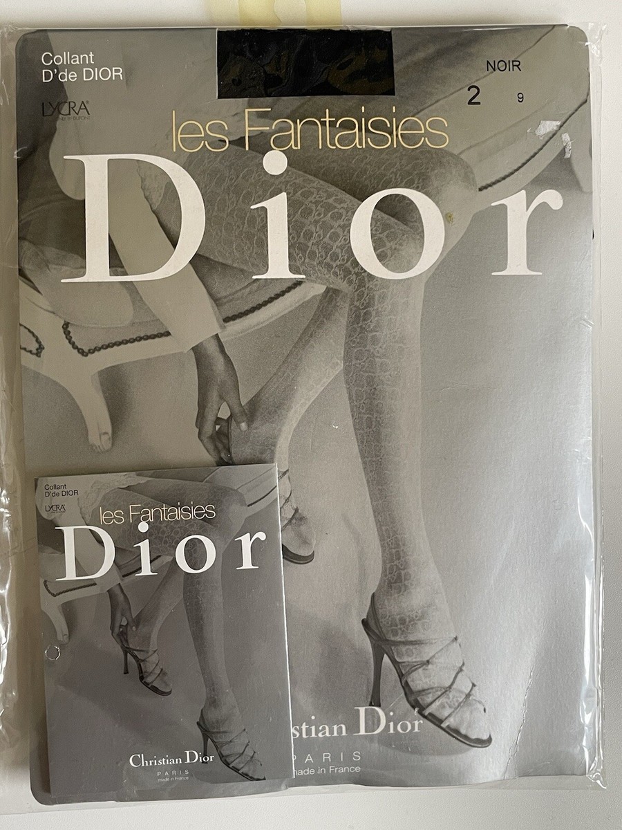 CHRISTIAN DIOR. Trotter Logo Oblique Monogram Tights. Brand new