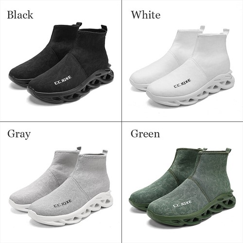 Casual Slip on Sneakers for Men's Athletic Shoes High-top Walking Shoes - Bild 29 von 43