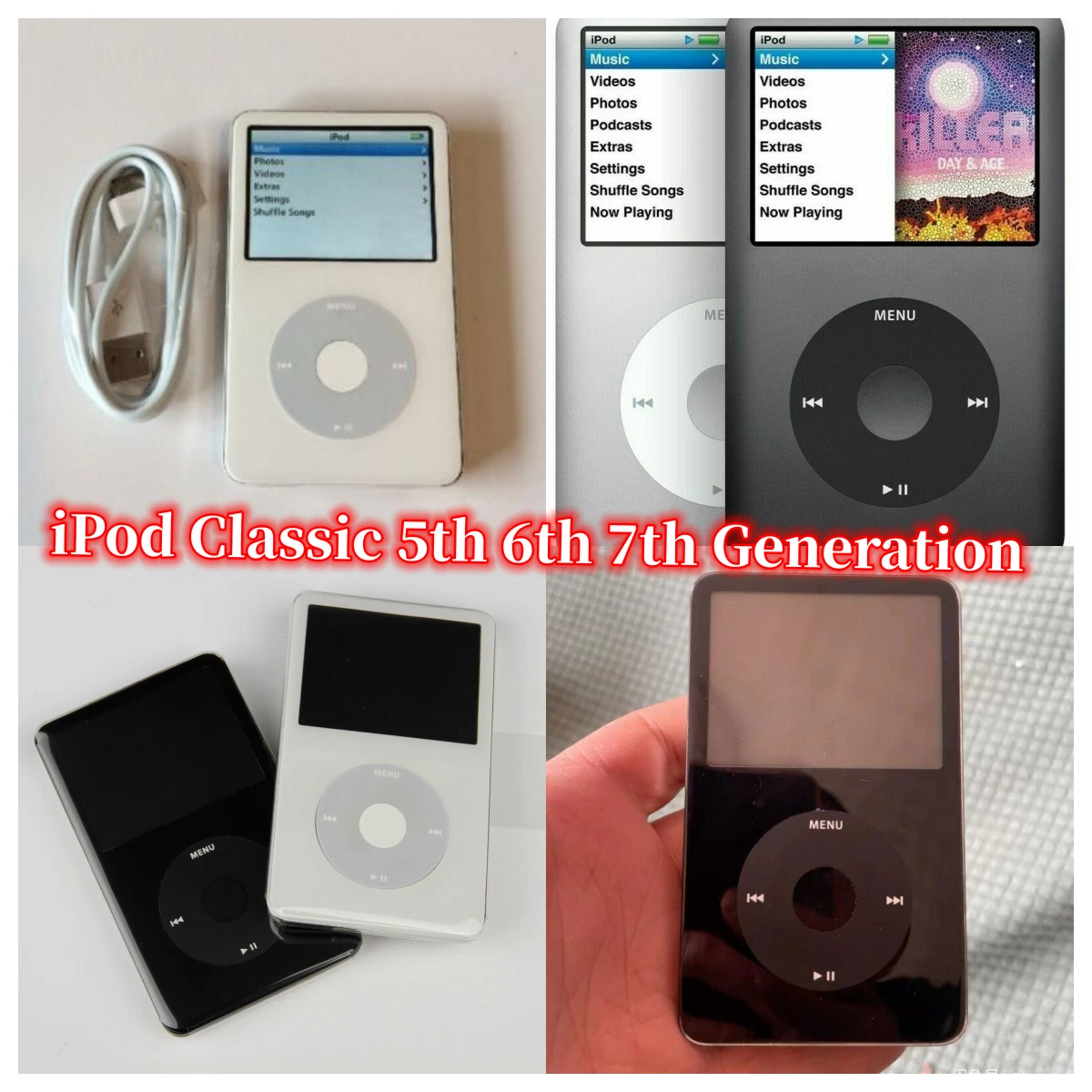 Prise Casque Pour IPod Classic 6ᵉ/7ᵉ Génération – Noir – Compatible Avec Plusieurs Modèles, Remplacement Facile Avec Outils