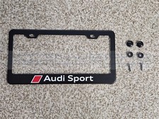 Audi Sport 2 Colors New Black Stainless Steel License Plate Frame