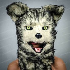 Wolf Costume Mask Wolverine Over the Head Mask Werewolf Mascot Costume Head