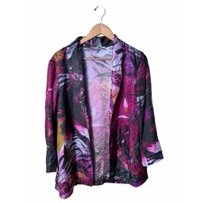 Chico's Silk Multicolor Kimono Size 2 US Large 