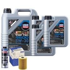 Motoröl 5W30 LIQUI MOLY Top Tec 4600 8L+MAHLE Ölfilter +Spülung