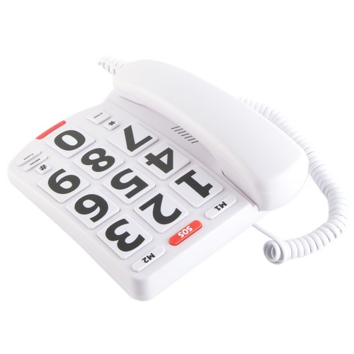 Elderly Landline Phone With Big Button Corded Phone For Seniors Hearing Impai FY - Zdjęcie 17 z 22