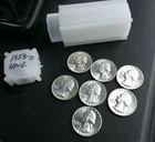 SILVER Washington Quarter Collection BRILLIANT UNCIRCULAT 1958-D 7 Coin LOT