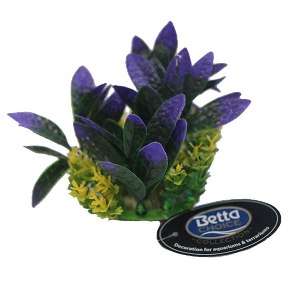 Betta Choice Purple Plastic Aquarium Plant Decor