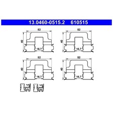 Zubehörsatz Bremsbeläge für Abarth 500-595-695 | 24624710