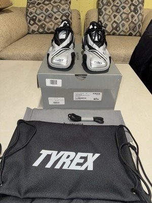Size 6 - Balenciaga Tyrex Low Black Silver W for sale online | eBay