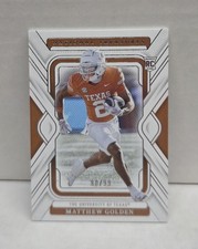 MATTHEW GOLDEN 2025 National Treasures ~ Texas #'d /99