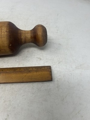 Wood Rolling Pin 18 Inch One Piece Turned Wood Farmhouse Rustic Kitchen Tool