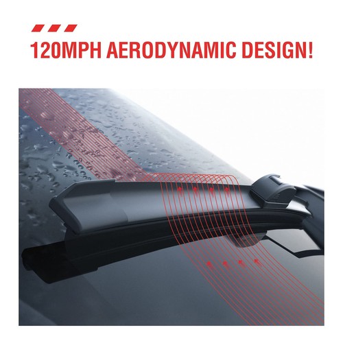 24"/17“/12" 3 Wipers Windshield Wiper Blades Fit for Toyota Rav4 2012 2011 20... - Picture 2 of 6