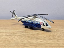 2009 Matchbox Skybusters Sikorsky S-92 SB-81 Helicopter Blue