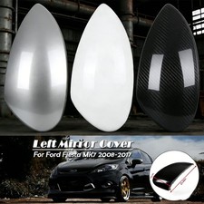 Left Side Front Wing Door Mirror Cover Cap White For Ford Fiesta Mk7 2008-2017