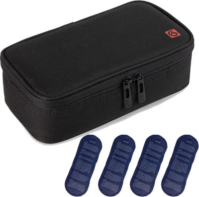 ‎ALLCAMP OUTDOOR GEAR ALLCAMP Insulin Kühltasche Kühlbox für Tragbarer Organizer Diabetiker Schwarz