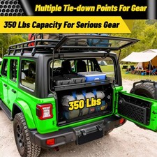 Interior Rear Cargo Basket Storage Rack For 2007-2018 Jeep Wrangler Jk Jku 4door