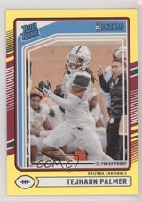 2024 Panini Donruss Rated Rookie Yellow Press Proof Tejhaun Palmer #384 u8h