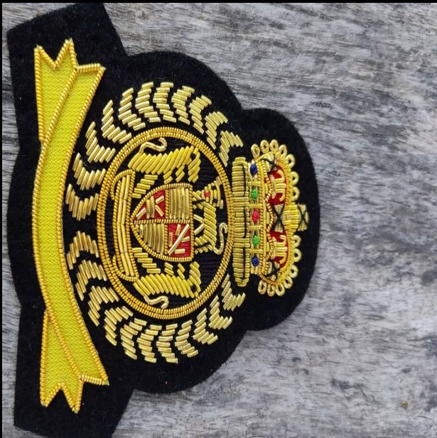 Royal Military Style Embroidered Badge Patch – Crown Crest Emblem Iron-On/Sew-On - Image 2 of 3