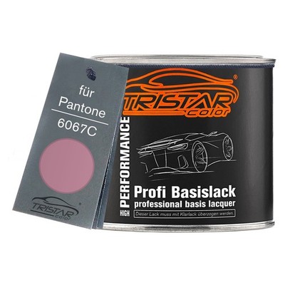 Autolack Dose spritzfertig für Pantone 6067C Pink Basislack 0,5L