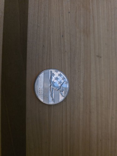 Anello con moneta mezzo dollaro olimpico fatto a mano misura 12 - Foto 1 di 9