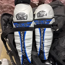 Bauer Supreme ONE35 Adult 13”Hockey Shin Guards Pads EUC