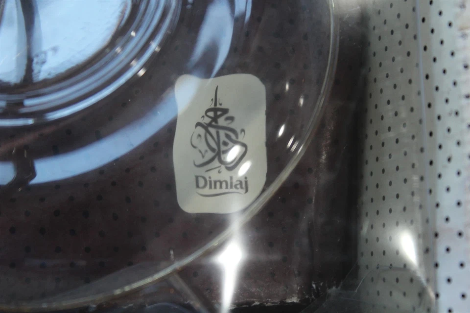 Juego de vasos decorados vintage Dimlaj con platillos para 6 en caja original Foto 3 de 4