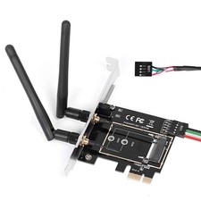 MZHOU Wireless Network Card Adapter M.2 NGFF to PCI-E 1X Wifi Card,
