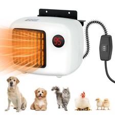Dog House Heater with Thermostat,Wall-Mounted Dog Heater with 6.5FT Bite Proo...