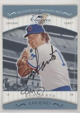 2001 Donruss Classics Legend Significant Signatures Ron Santo #185 Auto HOF 7xr