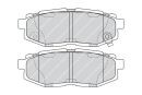 FDB4187 BREMSBELAGSATZ BREMSBELAG HINTEN FERODO NEU OE-ERSATZ - Bild 3 von 7