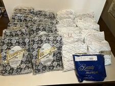 33 pc Vintage Jeunique Lace Cup Beige Wireless Bra Lot