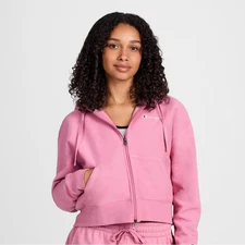 Champion Women's Cropped Fleece Zip-Up Sweatshirt
