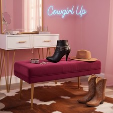 2PCS Women Silver Metal Chain Western Boot Bracelet Cross Charm Shoe MAde in USA