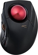 ELECOM DEFT PRO Trackball Mouse Wired/Wireless Bluetooth Ergonomic Design -Black
