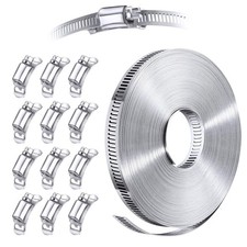 Stainless Steel Band Clamp System, DIY, Large Hose Clamp 2.5''-190'' Diameter...