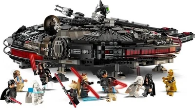 Bloques de Construcción Star Wars Juguete Halcón Milenario Oscuro Personalizado Lego 7538 Figuras