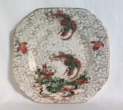 ART DECO THOMAS FORESTER PHOENIX WARE HAINAN TEETELLER IN WEISS & GOLD CHINTZ
