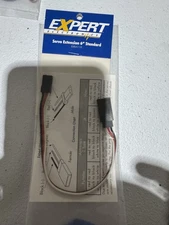 Lot of 2 Vintage Expert Electronics 6-inch Standard Servo Extension EXRA110