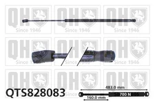 Boot/Cargo Area Gas Spring Fits Vauxhall Meriva Opel Meriva QUINTON HAZELL